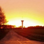 chateau d'eau coucher soleil